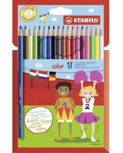 Моливи Stabilo Color – 18 цвята